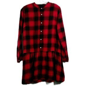 Gap - Red/Black Plaid Flannel Mini Dress - SP